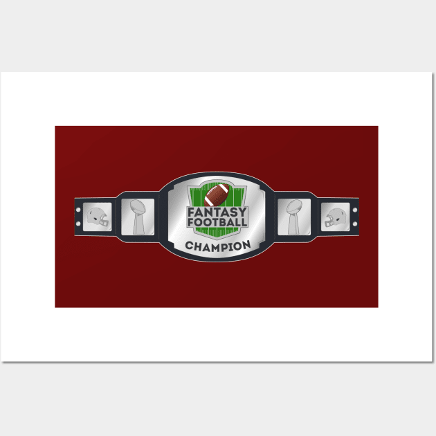 Fantasy Football Champion 2021 (Belt) Wall Art by doctorheadly